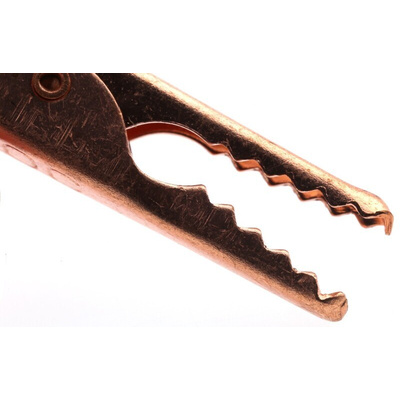 Mueller Electric Crocodile Clip 4 mm Connection, Copper Contact, 10A