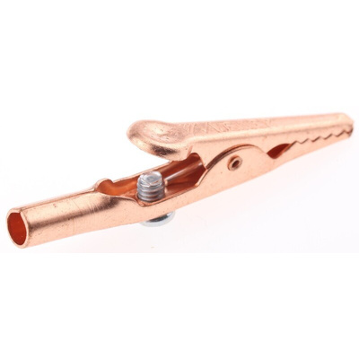 Mueller Electric Crocodile Clip 4 mm Connection, Copper Contact, 10A