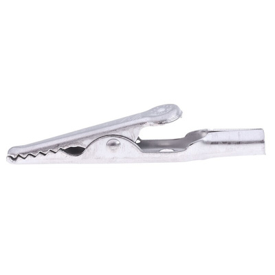 Mueller Electric Crocodile Clip 4 mm Connection, Stainless Steel Contact, 10A