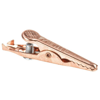 Mueller Electric Crocodile Clip, Copper Contact, 10A