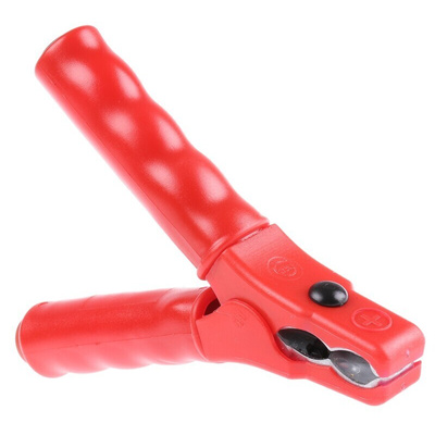 Schutzinger Crocodile Clip 4 mm Connection, 32A, Red