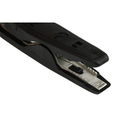 Hirschmann Test & Measurement Crocodile Clip 2 mm Connection, Brass, Bronze Contact, 8A, Black