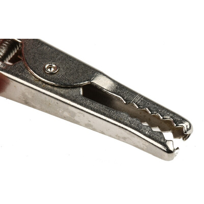 Hirschmann Test & Measurement Crocodile Clip 4 mm Connection, Nickel-Plated Steel Contact, 4A