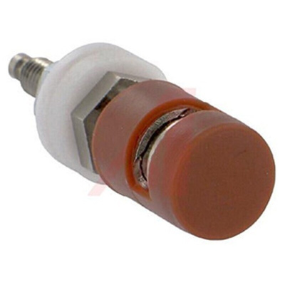 Abbatron, Red Binding Post With Brass Contacts and Nickel Plated
