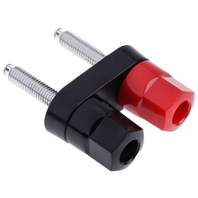 Abbatron 30A, Black, Red Binding Post With Brass Contacts and Tin Plated