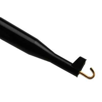 Hirschmann Test & Measurement Black Hook Clip with , 6A, 30 V ac, 60 V dc, 2mm Socket