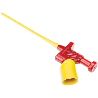 Hirschmann Test & Measurement Red Grabber Clip with Pincers, 4A, 30 V ac, 60 V dc, 4mm Socket