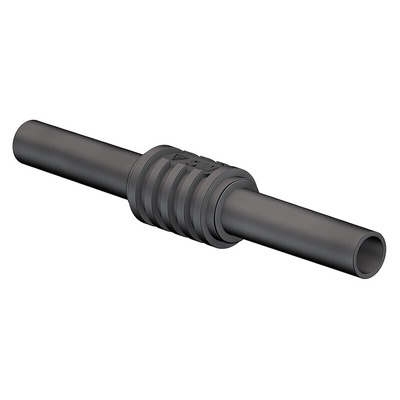 Staubli Black, Female Banana Coupler With Brass contacts and Nickel Plated - Socket Size: 4mm