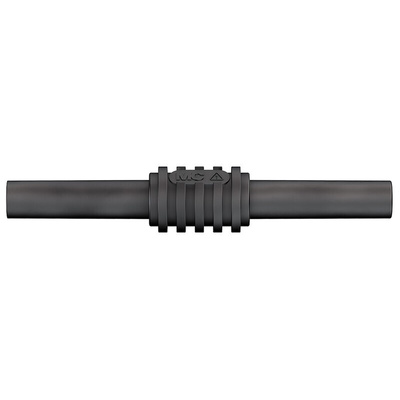 Staubli Black, Female Banana Coupler With Brass contacts and Nickel Plated - Socket Size: 4mm