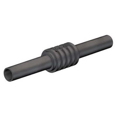 Staubli Black, Female Banana Coupler With Brass contacts and Nickel Plated - Socket Size: 4mm