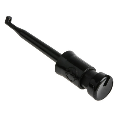 Hirschmann Test & Measurement Black Hook Clip with , 6A, 60V dc