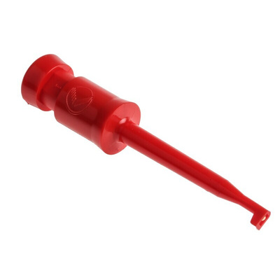 Hirschmann Test & Measurement Red Hook Clip with , 6A, 60V dc