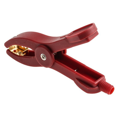 Mueller Electric Red Kelvin Clip, 50A, 25mm Jaw Opening