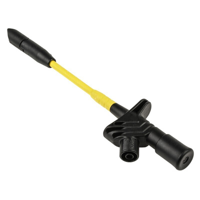 Hirschmann Test & Measurement Black/Red Grabber Clip with Split Clamp, 10A, 1kV, 4mm Socket