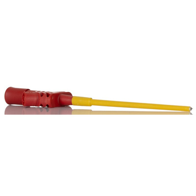 Hirschmann Test & Measurement Red Grabber Clip with Pincers, 4A, 1kV, 4mm Socket
