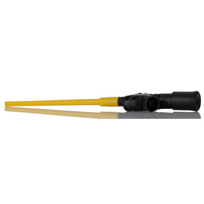 Hirschmann Test & Measurement Black Grabber Clip with Pincers, 4A, 1kV, 4mm Socket
