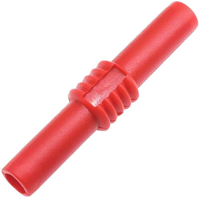 RS PRO Red, Female Banana Coupler With Brass contacts and Nickel Plated