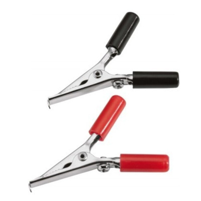 SAM Crocodile Clip 4 mm Connection, 10A, Black