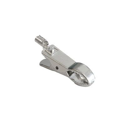 Bulgin Crocodile Clip, Tin Plated Steel Contact, 25A, Silver