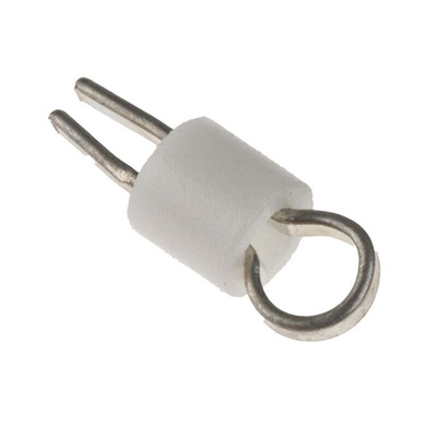 RS PRO 1.32mm White Terminal Post