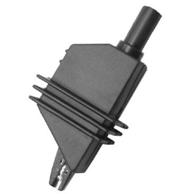 Electro PJP Alligator Clip, Nickel-Plated Steel Contact, 10A, Black