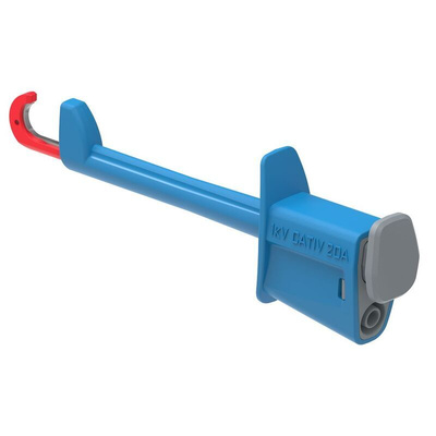 Electro PJP Blue Hook Clip with , 20A, 1kV, 4mm Socket