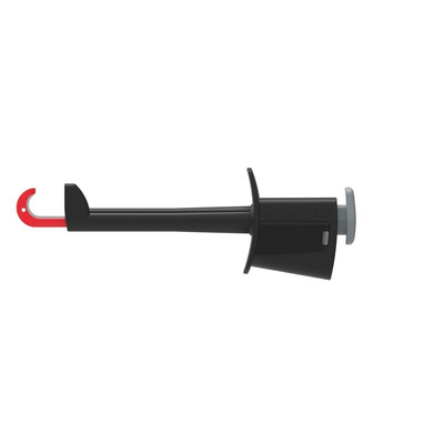 Electro PJP Black Hook Clip with , 20A, 1kV, 4mm Socket