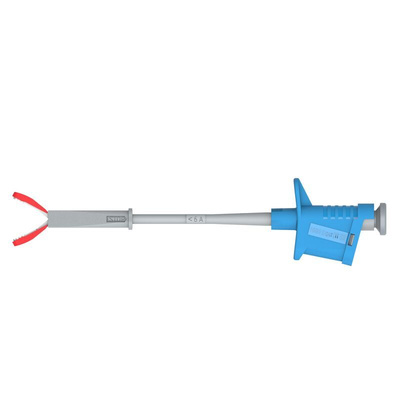 Electro PJP Alligator Clip, Nickel-Plated Steel Contact, 6A, Blue