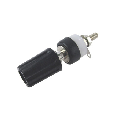 RS PRO 2mm Black Terminal Post, 60V dc, 15A, 4BA Thread