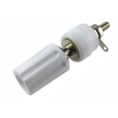RS PRO 2mm White Terminal Post, 60V dc, 15A, 4BA Thread