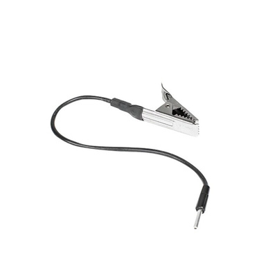 RS PRO Black, Silver Kelvin Clip