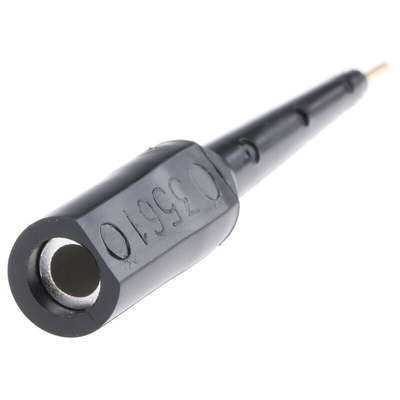 Fluke Black, Male Test Connector Adapter With Brass contacts and Gold Plated
