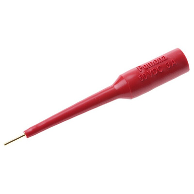 Fluke Red, Male Test Connector Adapter With Brass contacts and Gold Plated
