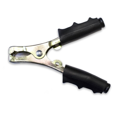 Mueller Electric Crocodile Clip Battery Clip Connection, Dichromate Plated Steel Contact, 60A, Black