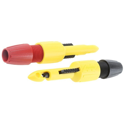Pomona Black/Red Insulation Piercing Clip Set with Hooked Piercing Blade, 1A, 70V dc, 2mm Socket