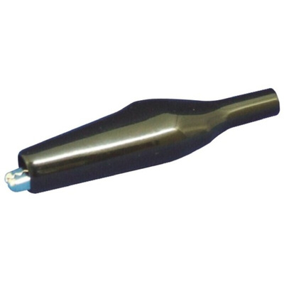 Sato Parts Crocodile Clip 4 mm Connection, Brass Contact, 7A, Black