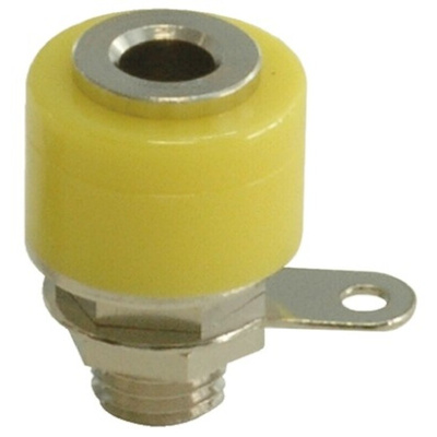 Sato Parts Yellow Terminal Post, 30V, 3A, M6 x 0.75 Thread