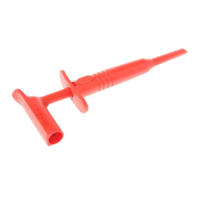 Mueller Electric Red Hook Clip, 15A, 1kV, 4mm Socket