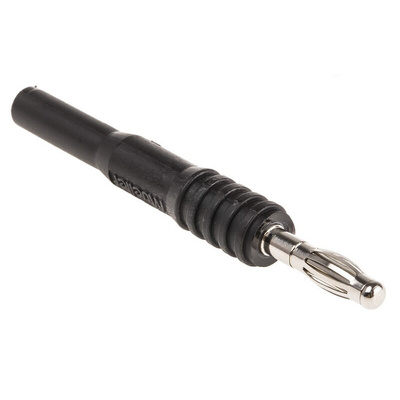 Mueller Electric Black, Male to Female Test Connector Adapter With Beryllium Copper, Brass contacts and Nickel Plated