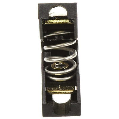 Mueller Electric Black Kelvin Clip, 10A, 7.9mm Jaw Opening, Gold Plating