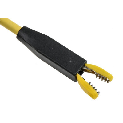 Hirschmann Test & Measurement Black Grabber Clip with Crocodile Jaws, 20A, 1kV, 4mm Socket