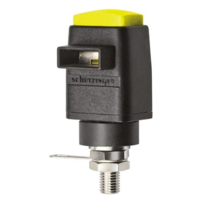 Schutzinger Yellow Terminal Post, 300V, 16A