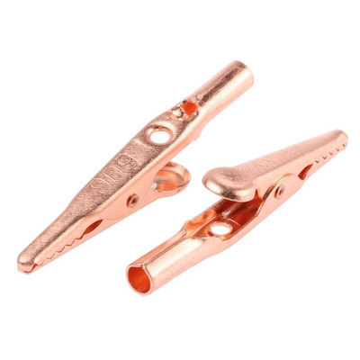 Mueller Electric Crocodile Clip 4 mm Connection, Copper Contact, 10A
