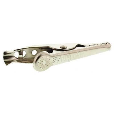 Mueller Electric Crocodile Clip, Nickel-Plated Steel Contact, 5A