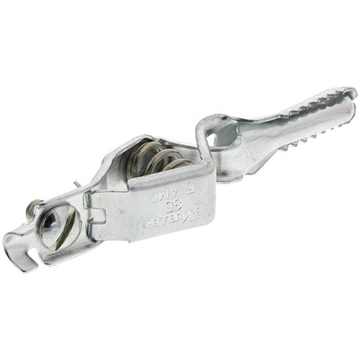 Mueller Electric Crocodile Clip, Zinc-Plated Steel Contact, 5A