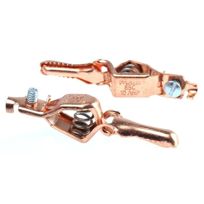 Mueller Electric Crocodile Clip, Copper Contact, 10A