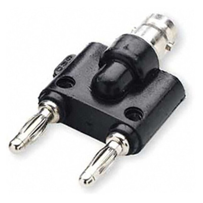 Mueller Electric Black, Female to Male Test Connector Adapter With Beryllium Copper (Spring), Brass (Body) contacts and