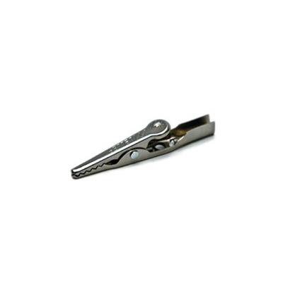 Mueller Electric Crocodile Clip 4 mm Connection, Nickel-Plated Steel Contact, 10A