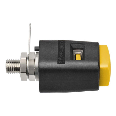 Schutzinger 6.2mm Yellow Terminal Post, 33V dc, 16A, M6 Thread