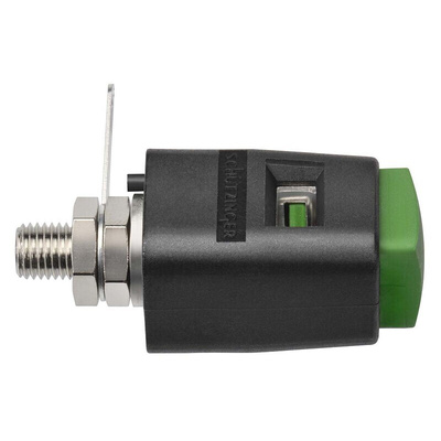 Schutzinger 6.2mm Green Terminal Post, 33V dc, 16A, M6 Thread